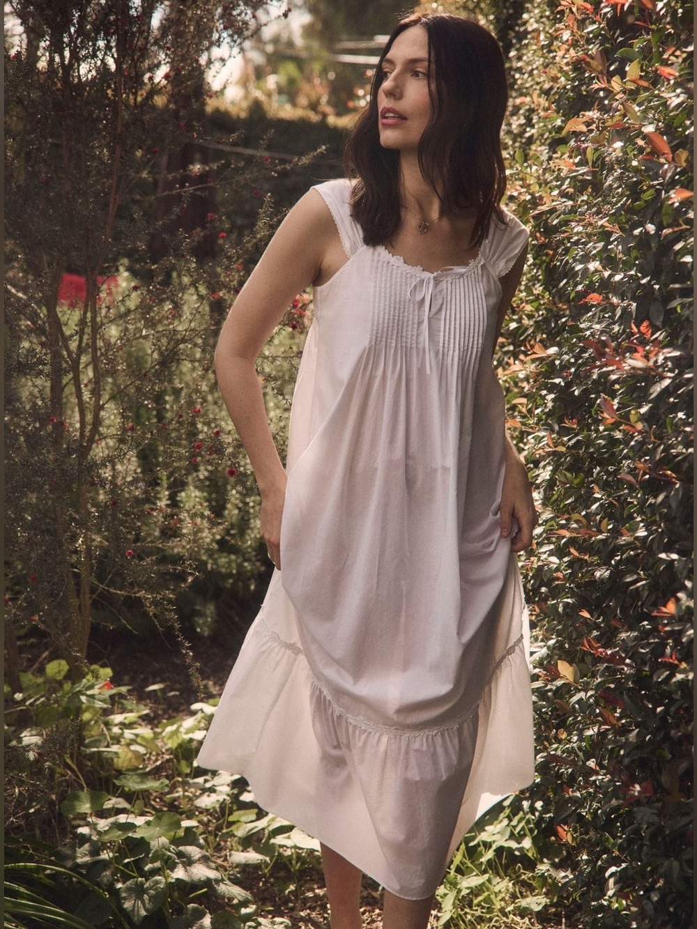 The "Taylor" Iconic White Cotton
Lawn Ballet Nightgown